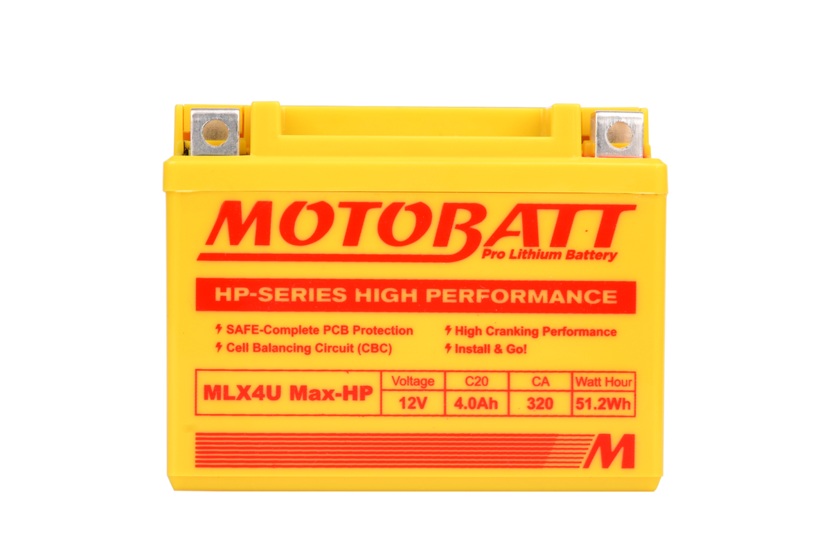 Motobatt Lithium battery MLX4U Max-HP