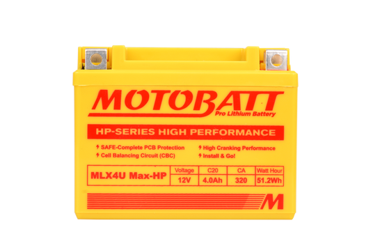 Motobatt Lithium battery MLX4U Max-HP