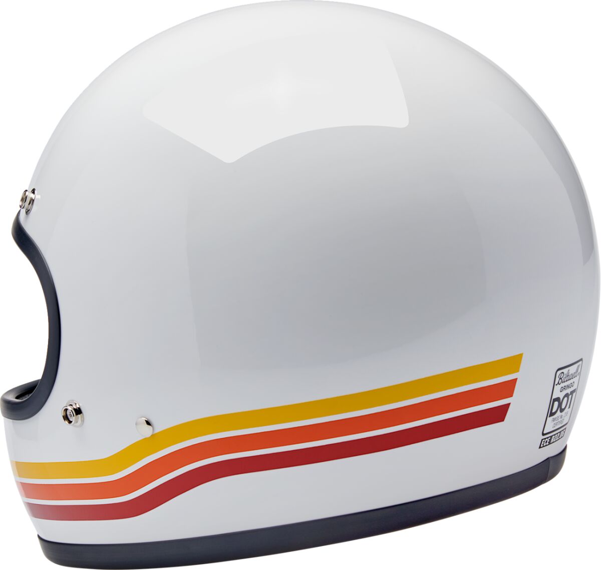 BILTWELL Gringo Sunset Spectrum integraalhelm – glanzend oranje, rood en wit - MxProStoreParts
