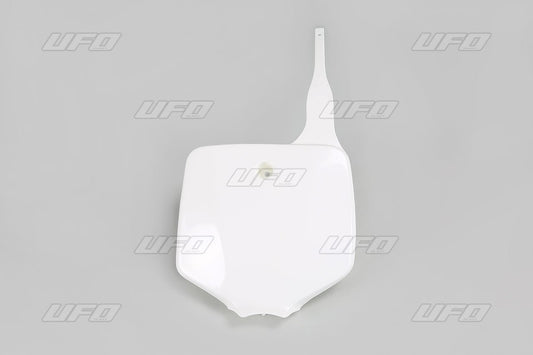 UFO Front number plate KX65 00-RM65 03- White 047
