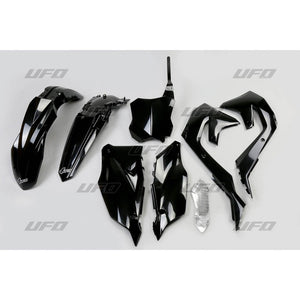 Kit de plástico UFO 5 piezas Negro 001 KX250F 21-24 KX450F 19-23