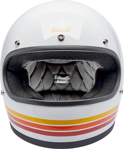 BILTWELL Gringo Sunset Spectrum integraalhelm – glanzend oranje, rood en wit - MxProStoreParts