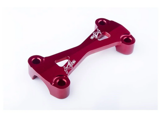 Kite MX/EN bovenste stuurklem rood voor 28,6mm stuur ( past op Kite kroonplaten & Originele kroonplaten Honda )