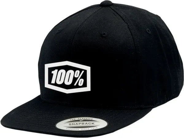 100% Icon Corpo snapback pet - Zwart/wit