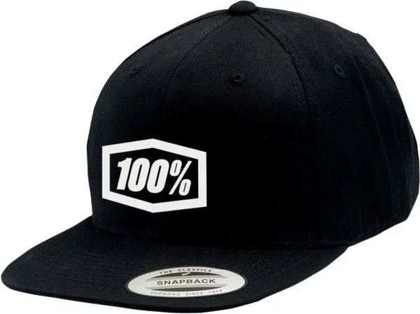 100% Icon Corpo snapback pet - Zwart/wit
