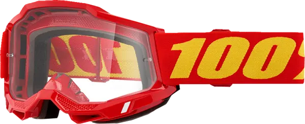 100% Accuri 2 crossbril rood/geel – heldere lens