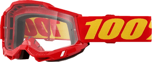 100% Accuri 2 crossbril rood/geel – heldere lens
