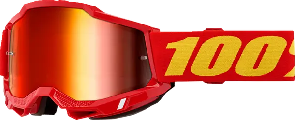100% Accuri 2 crossbril rood/geel – rode spiegellens