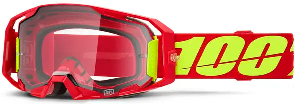100% ARmatic crossbril rood/fluor geel – heldere lens