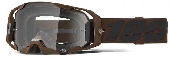 100% ARmatic crossbril zwart/bruin – heldere lens