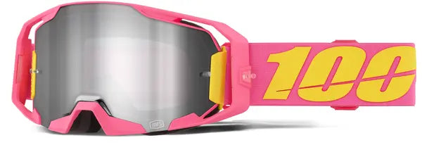100% ARmatic crossbril roze/zilver/geel – zilveren spiegellens