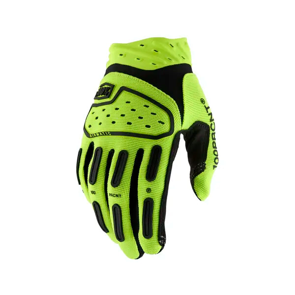 100% Airmatic 2 crosshandschoenen fluor geel – maat M