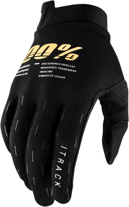 100% handschoenen Itrack Zwart Maat XXL - MxProStoreParts