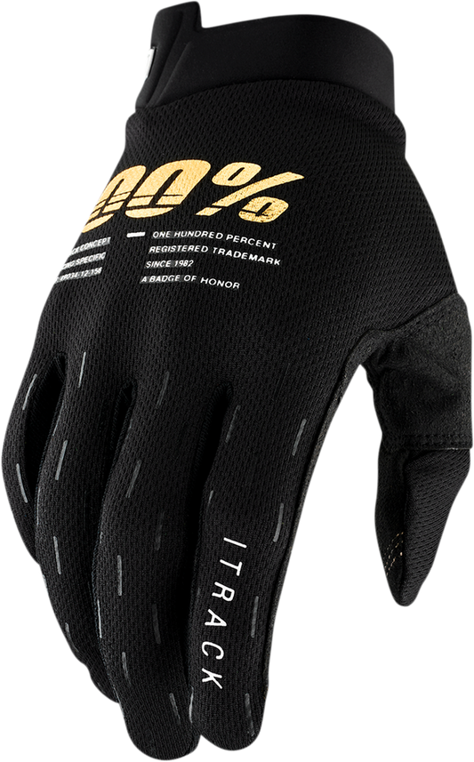 100% handschoenen Itrack Zwart Maat M