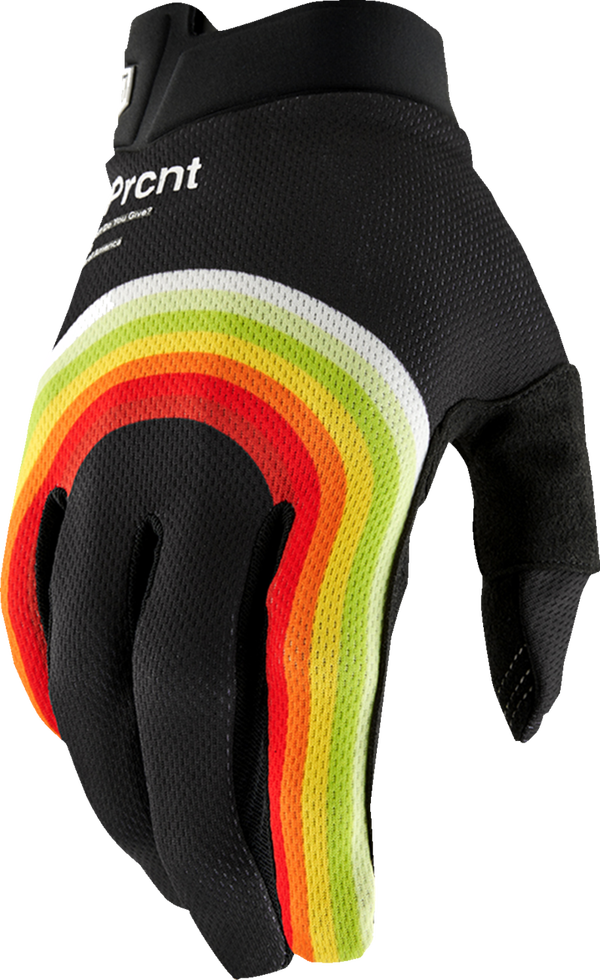 100% handschoenen Itrack Rewind Geel/Oranje/Groen/Zwart Maat M