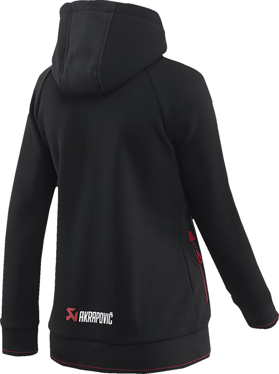 AKRAPOVIC Corpo damesvest met capuchon zwart maat S