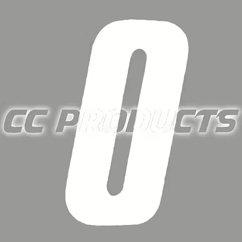 CC Products Aufkleber-Nummer 0 Weiß 17 cm hoch (pro Stück) Nummer 0 - MxProStoreParts