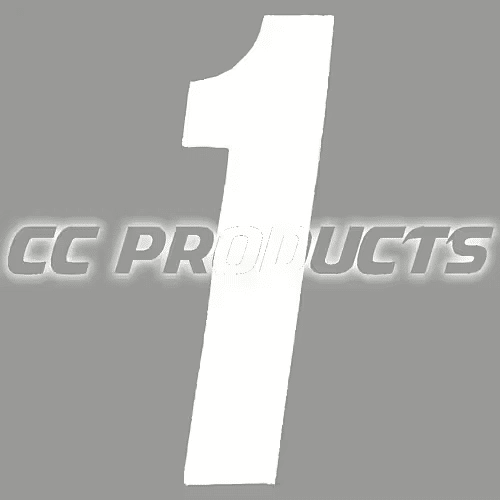 CC Products Klebemarke Nummer 1 Weiß, 17 cm hoch (pro Stück) Nummer 1 - MxProStoreParts