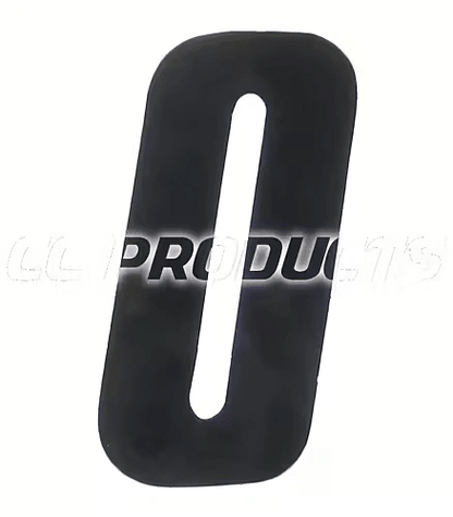CC Products Aufkleber-Nr. 0 Schwarz 17cm hoch (pro Stück) Nummer 0 - MxProStoreParts