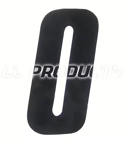 CC Products plaknummer 0 Zwart 17cm hoog ( per stuk ) nummer 0 - MxProStoreParts