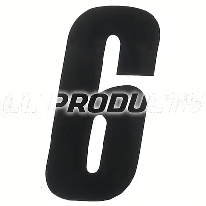 CC Products plaknummer 6/9 Zwart 17cm hoog ( per stuk ) nummer 6/9 - MxProStoreParts