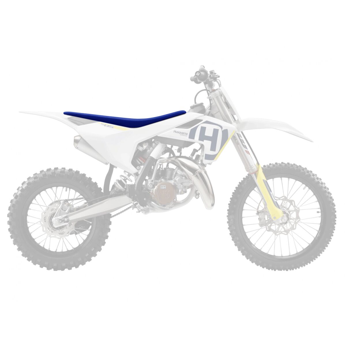 BLACKBIRD RACING Pyramid zadelhoes blauw — voor o.a. HUSQVARNA TC 85 17/14 (2025–2026) - MxProStoreParts