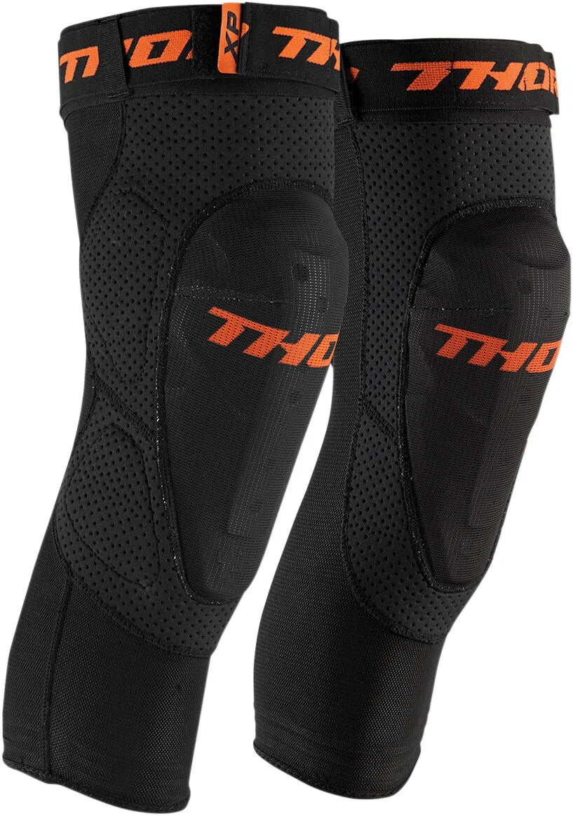 THOR Comp XP kniebeschermers – Zwart/Oranje – Zwart/Oranje