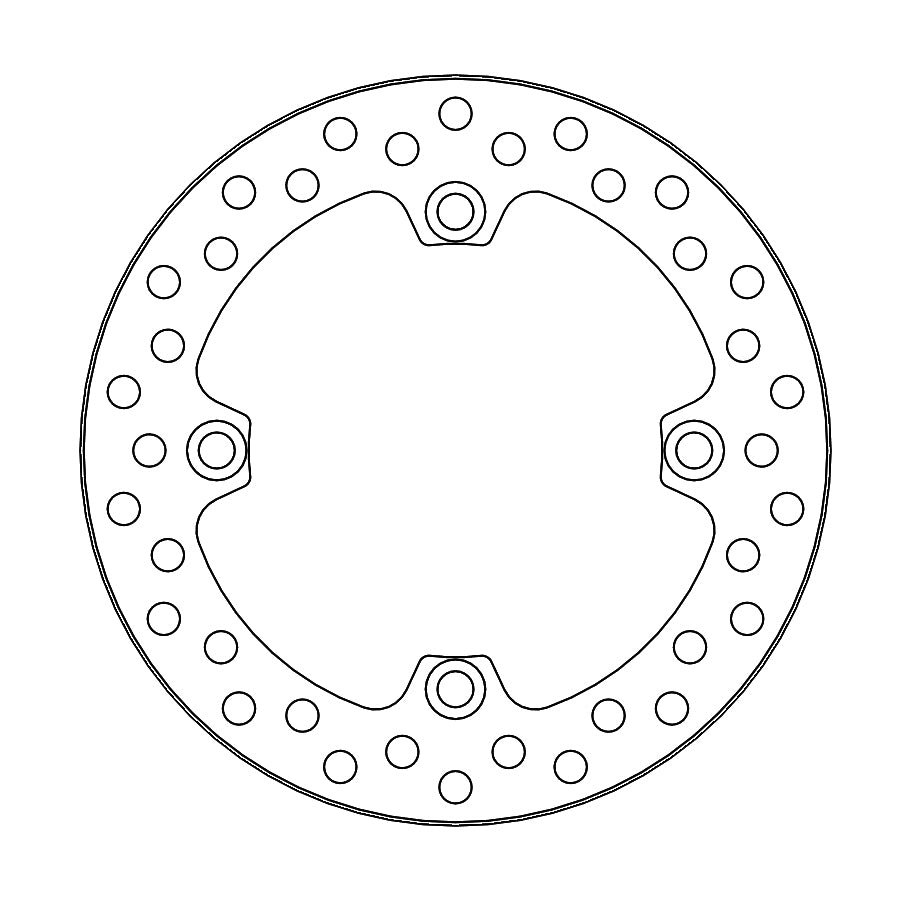 Moto Master Vintage achter remschijf ( 220mm ) Honda CR 125R/250R/500R
