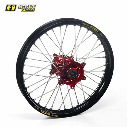 Excel achterwiel compleet zwarte velg + Haan Wheels rode naaf 19-1.85 Honda CRF 250R 2014-
