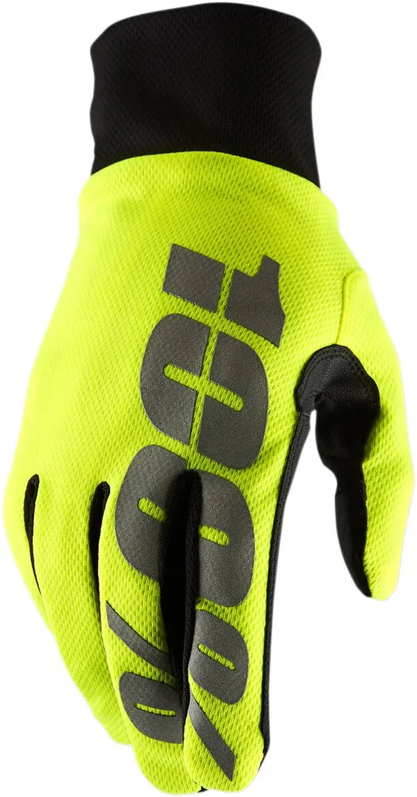 100% Hydromatic Waterproof crosshandschoenen fluor geel/zwart
