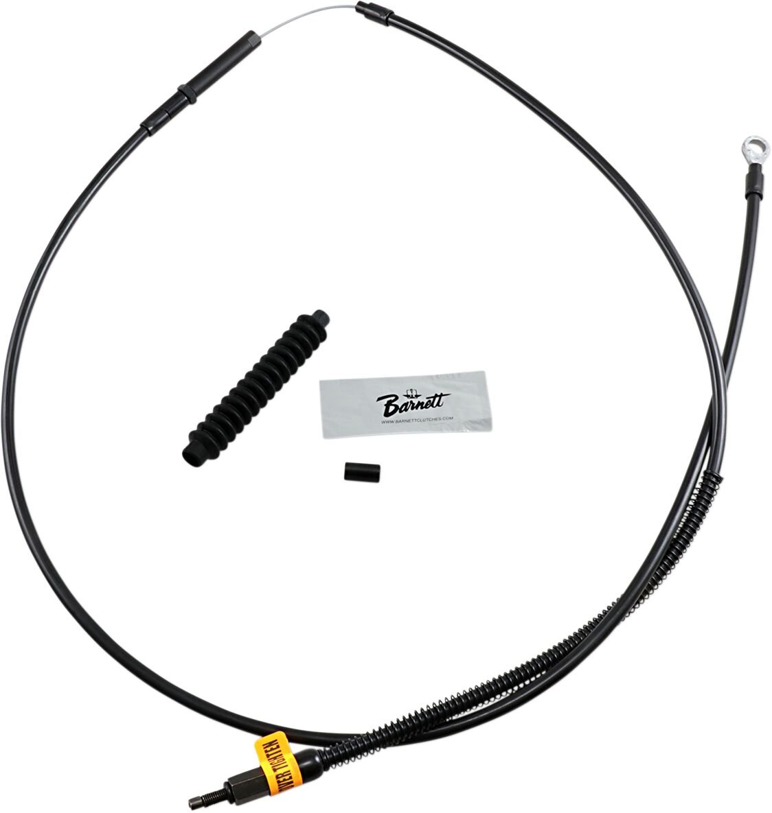 CABLE CLUTCH 38604-90+6 CLUTCH CABLE STEALTH-BLACK-ON-BLACK OVERSIZE +6"(152MM) — voor o.a. Harley Davidson FLST 1450 (2006) - MxProStoreParts
