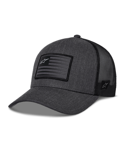 Alpinestars Flag Snapback Mütze Graphit-Heather Schwarz