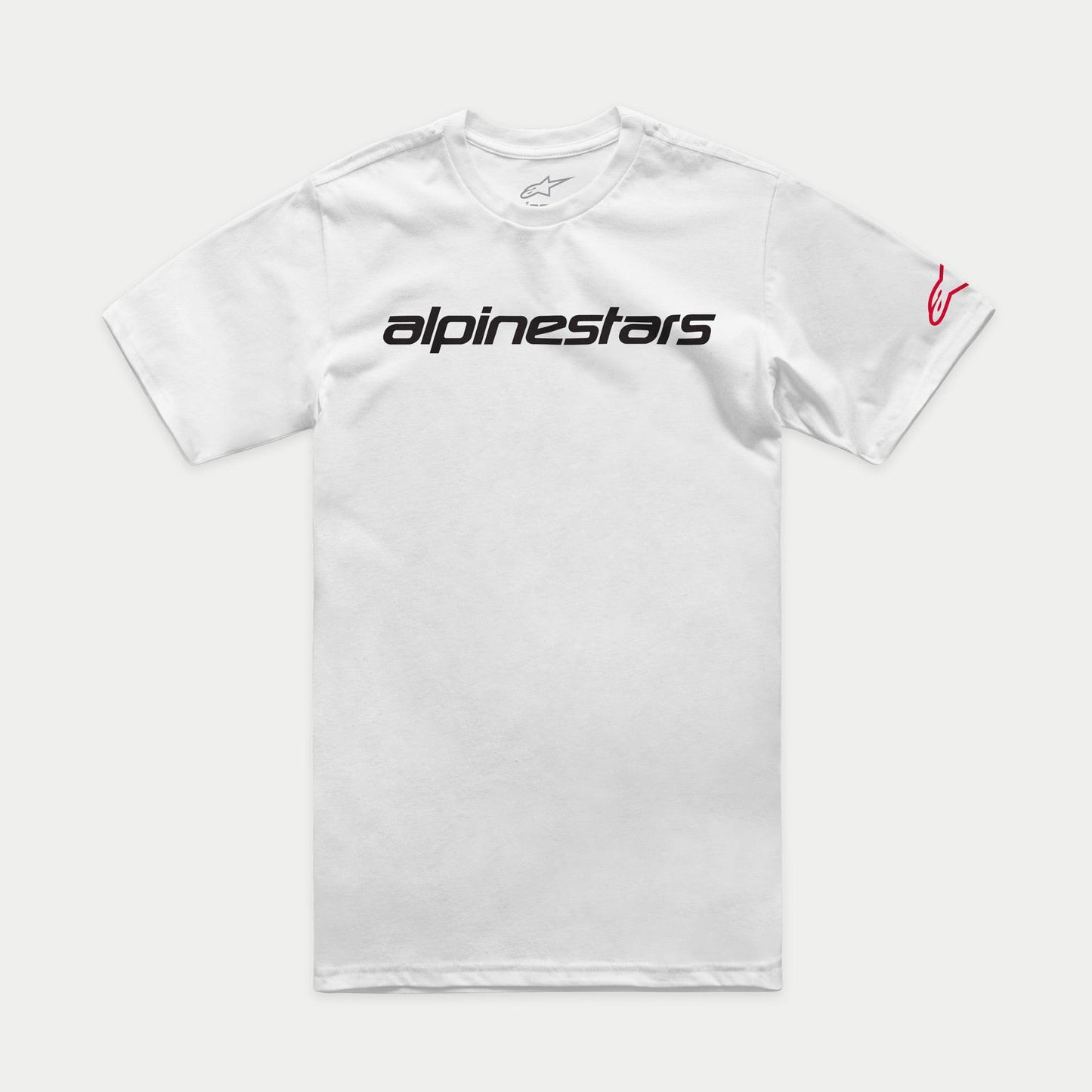 Alpinestars Linear Wordmark 2.0 CSF T-Shirt Wit Rood Zwart