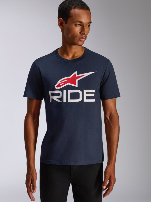 Alpinestars Ride 4.0 CSF T-Shirt Navy White Red