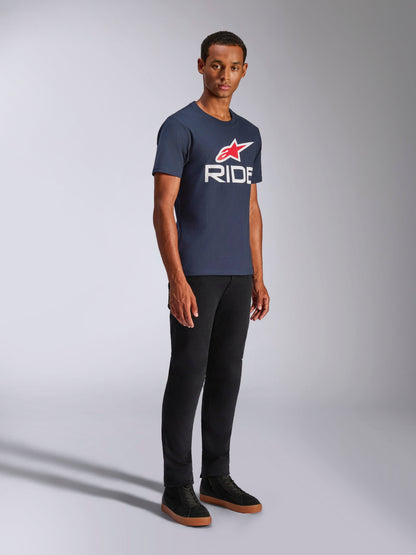 Alpinestars Ride 4.0 CSF T-Shirt Navy White Red