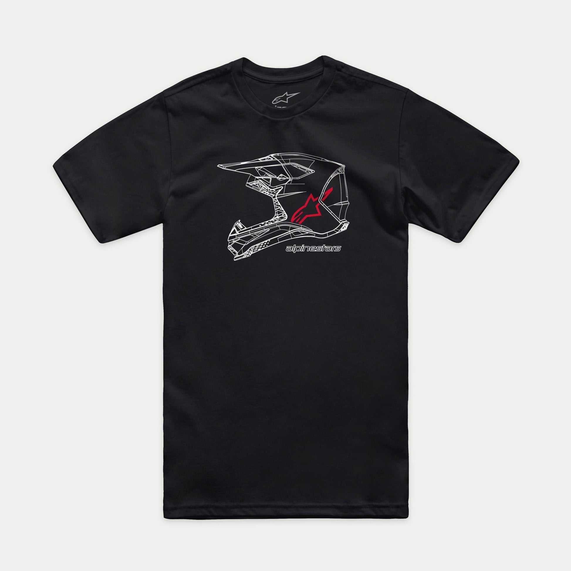 Alpinestars MX Helmet CSF Short Sleeve T-Shirt Black