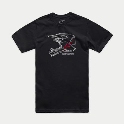 Alpinestars MX Helmet CSF Short Sleeve T-Shirt Black
