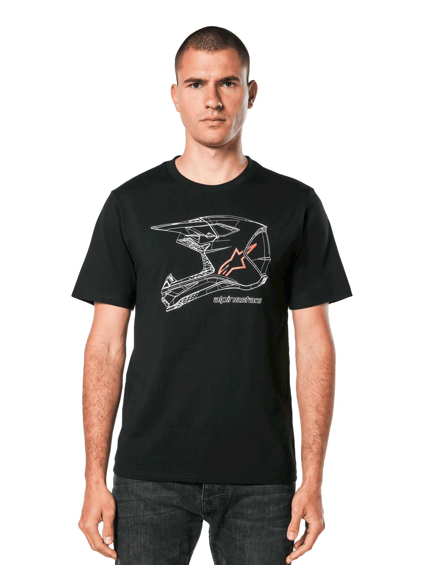 Alpinestars MX Helmet CSF Short Sleeve T-Shirt Black