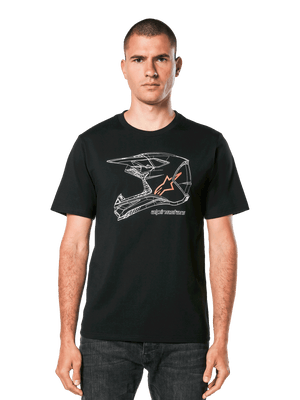 Alpinestars MX Helm CSF Kurzarm-T-Shirt Schwarz