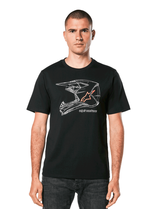 Alpinestars MX Helmet CSF Short Sleeve T-Shirt Black