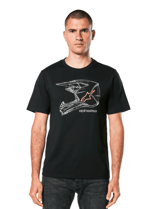 Alpinestars MX Helmet CSF Short Sleeve T-Shirt Black