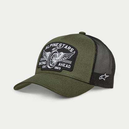 Alpinestars Heritage Patch-Trucker-Kappe One Size Militär Schwarz - MxProStoreParts