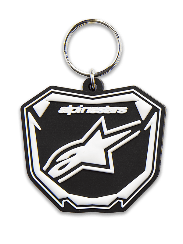 Alpinestars Plate Keyfob Black/White – 1216-91200-1020 - MxProStoreParts