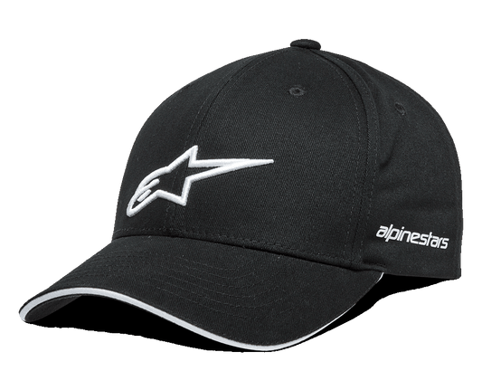 Alpinestars Rostrum Snapback-Baseballcap Schwarz Weiß