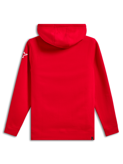 Alpinestars Linear Wordmark V3 Fleece Hoodie Rood Wit Wit