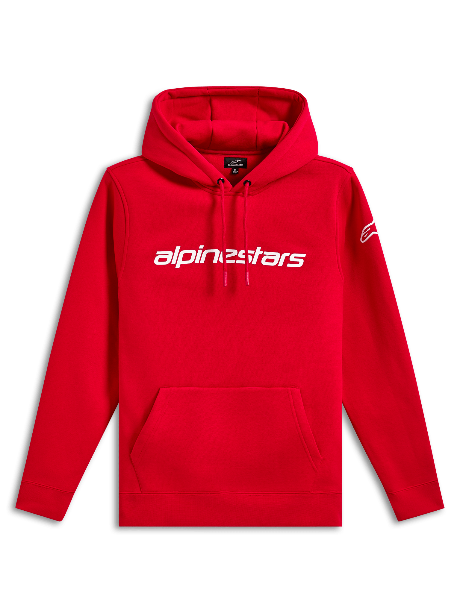 Alpinestars Linear Wordmark V3 Fleece Hoodie Rood Wit Wit