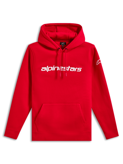 Alpinestars Linear Wordmark V3 Fleece Hoodie Rood Wit Wit