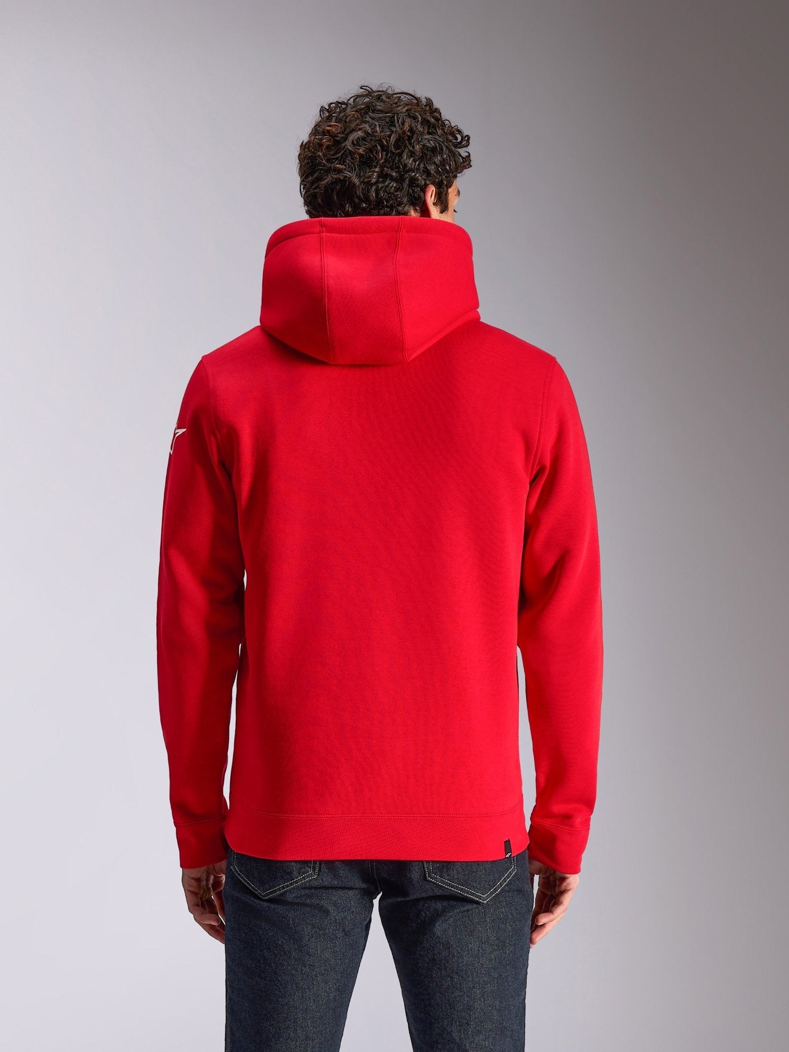 Alpinestars Linear Wordmark V3 Fleece Hoodie Rood Wit Wit
