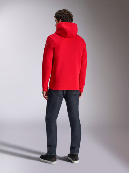 Alpinestars Linear Wordmark V3 Fleece Hoodie Rood Wit Wit