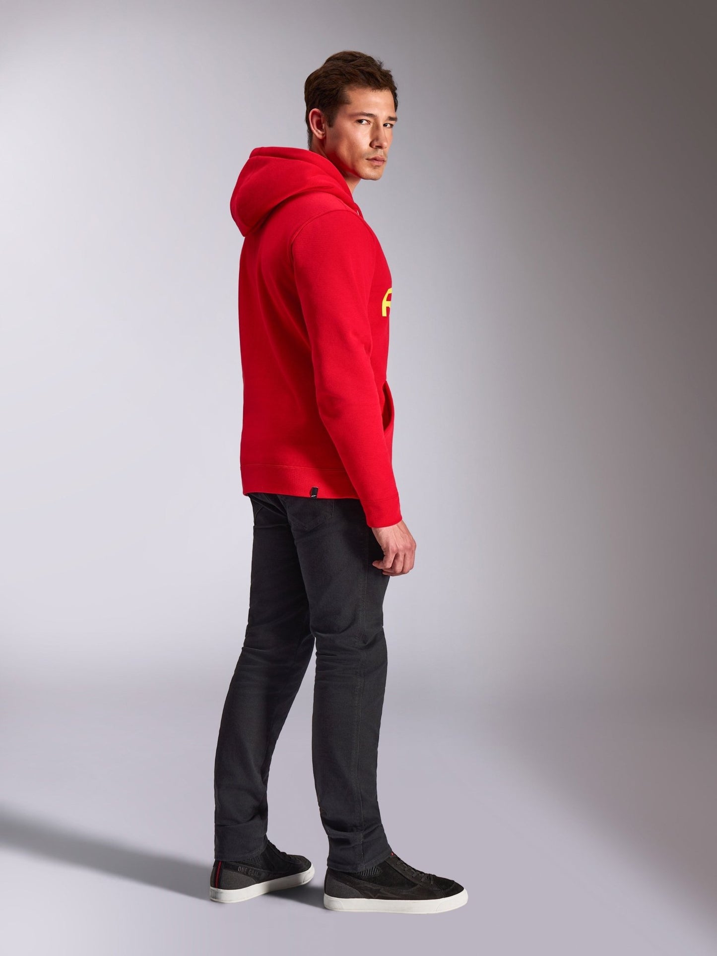 Alpinestars Linear Wordmark V3 Fleece Hoodie Rood Wit Wit